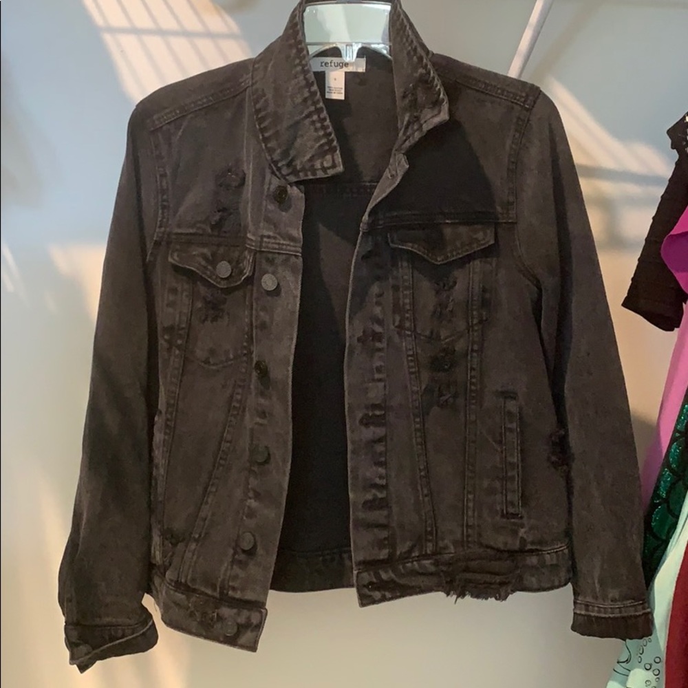 Black jean jacket